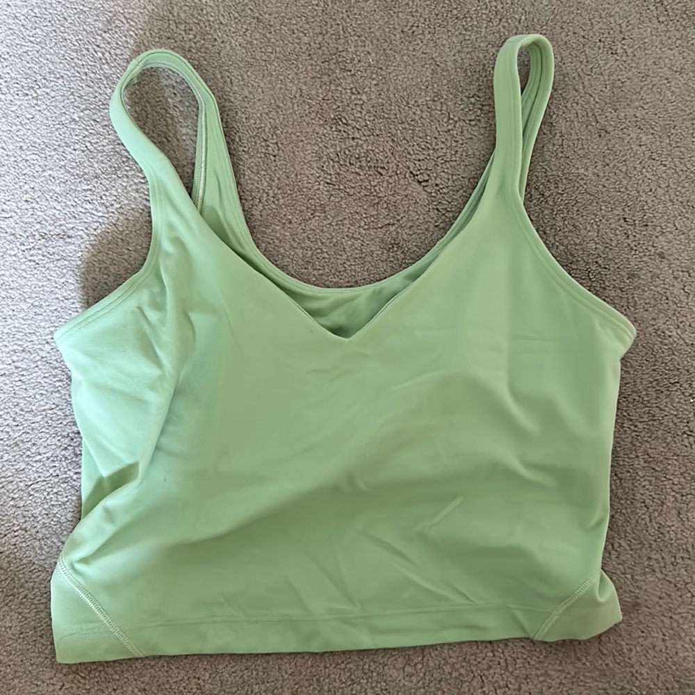 Lulu lemon align tank size 8 in green
